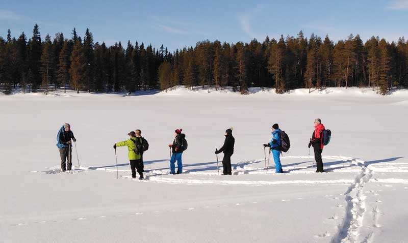 groupe ski raquette Laponie