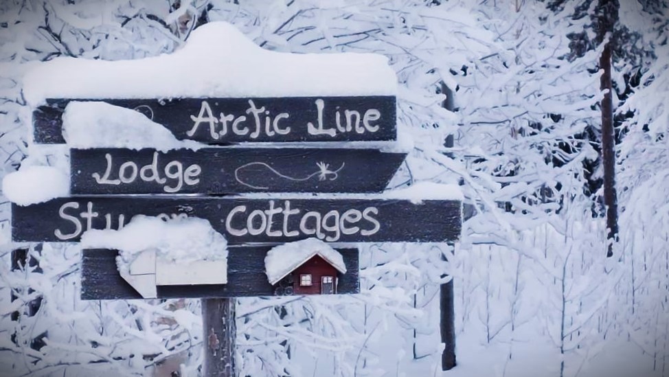 panneu indiquation villages Laponie